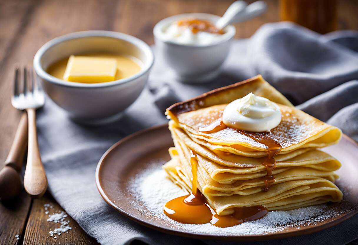 Recette de crêpe bretonne au caramel au beurre salé : un délice authentique