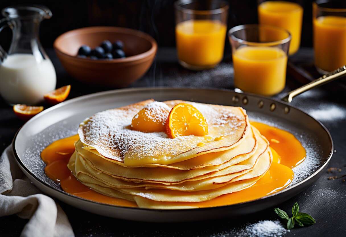 Recette de crêpe Suzette flambée : un classique breton revisité