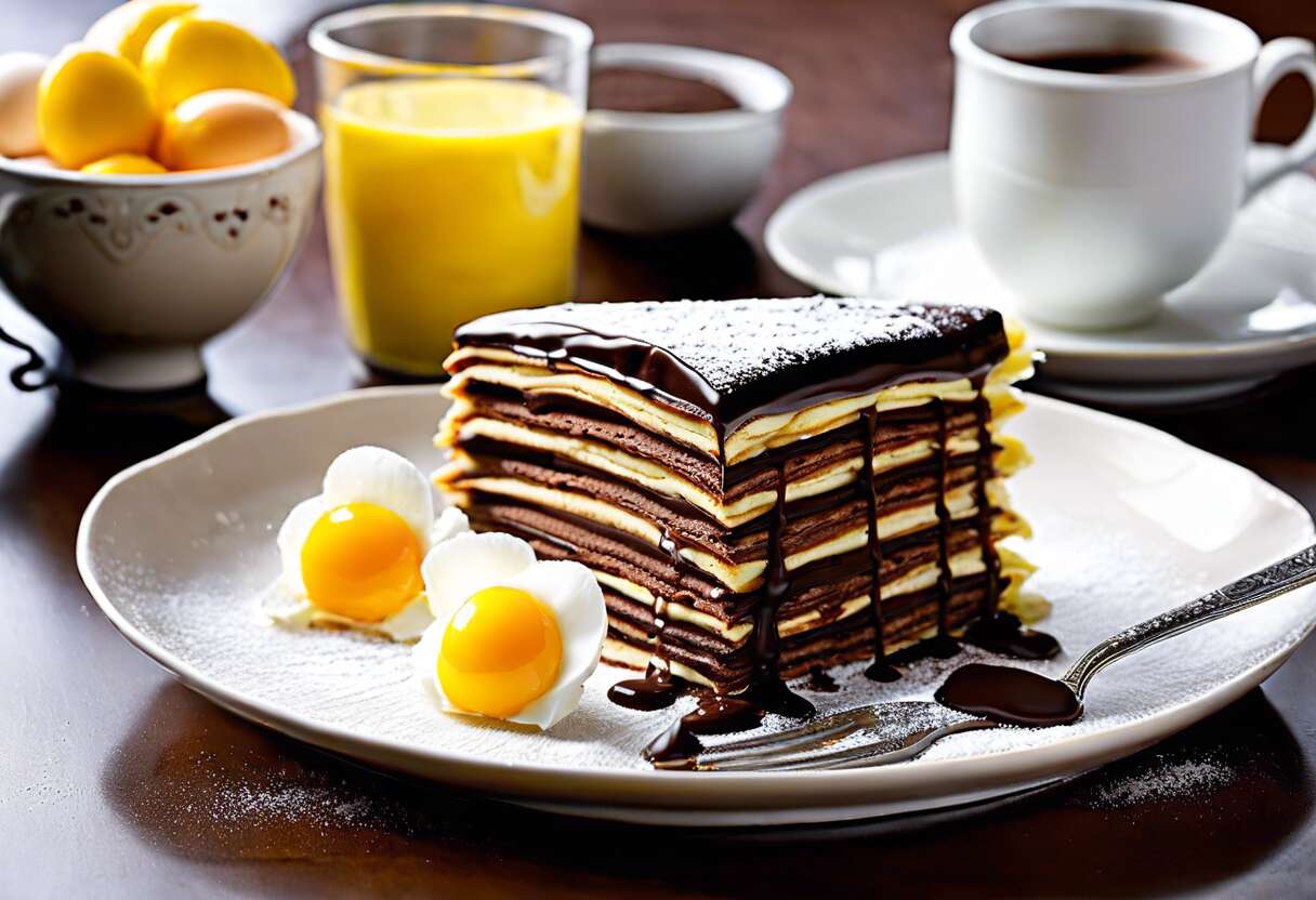 Gâteau de crêpes au chocolat : recette traditionnelle bretonne
