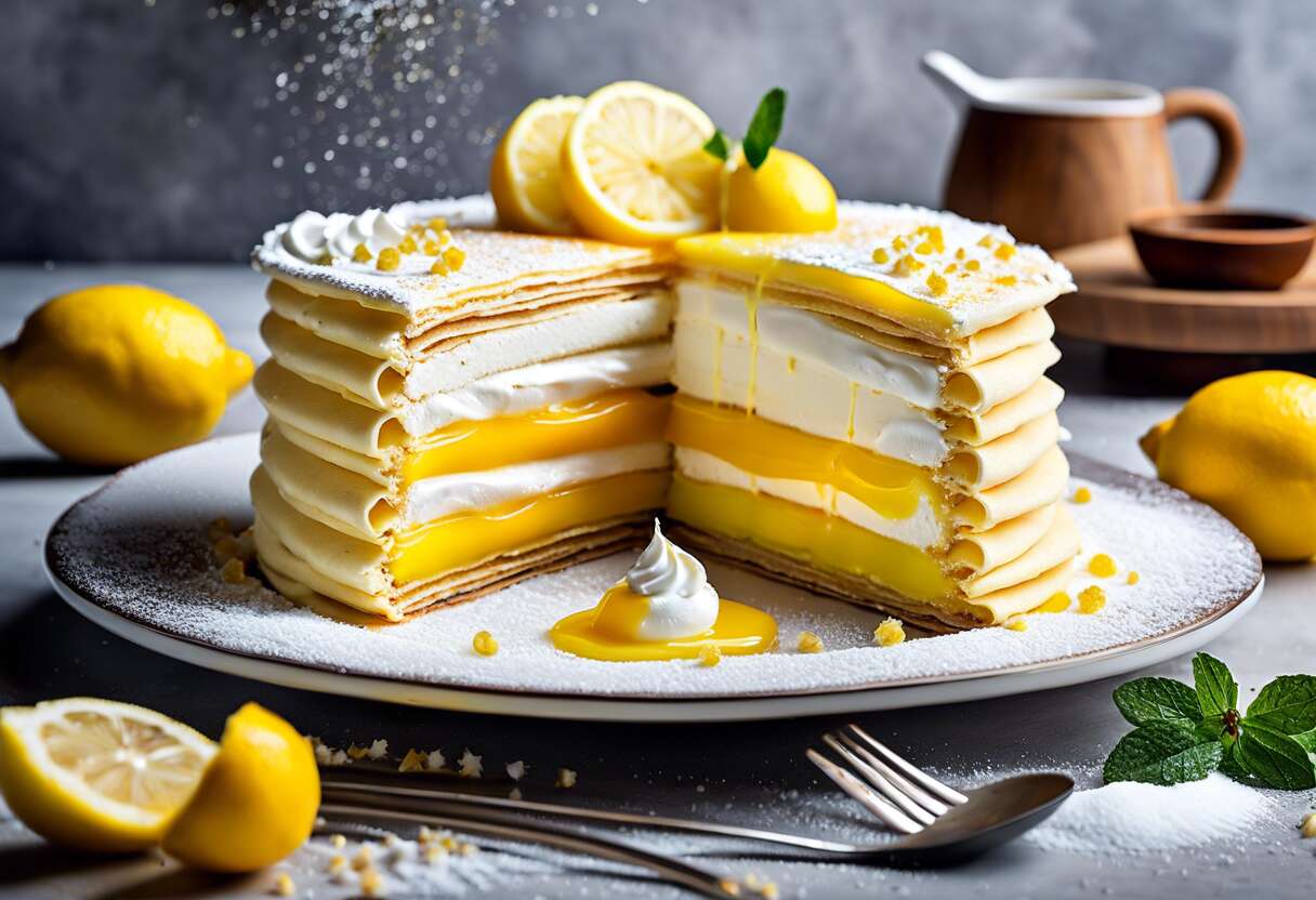Comment réussir un délicieux gâteau de crêpes citron meringué ?