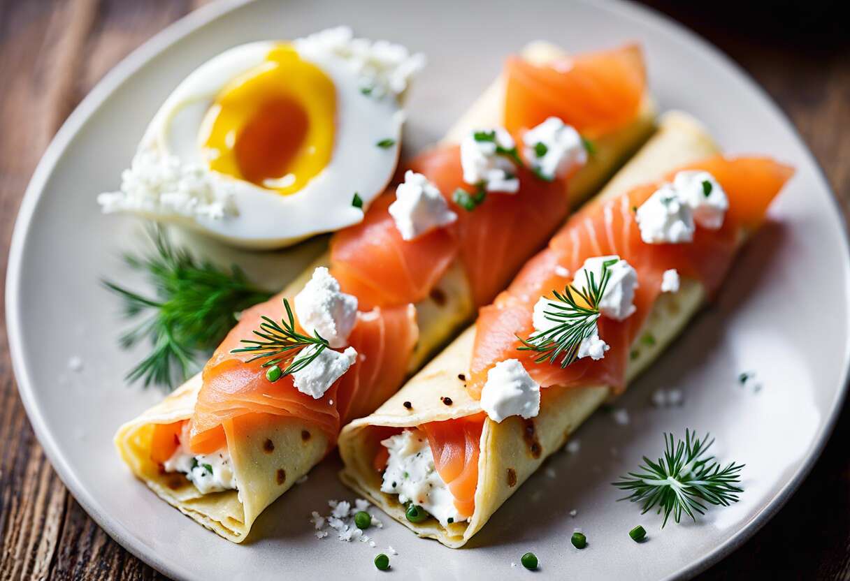 Comment réaliser facilement des makis de crêpes au saumon fumé et chèvre frais ?
