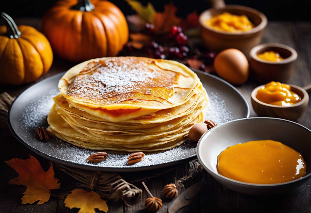 Recette de crêpe bretonne à la confiture de potiron : saveurs automnales