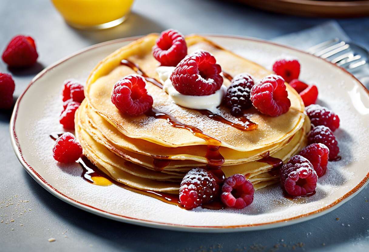 Recette de crêpe bretonne aux framboises : idées de garnitures savoureuses