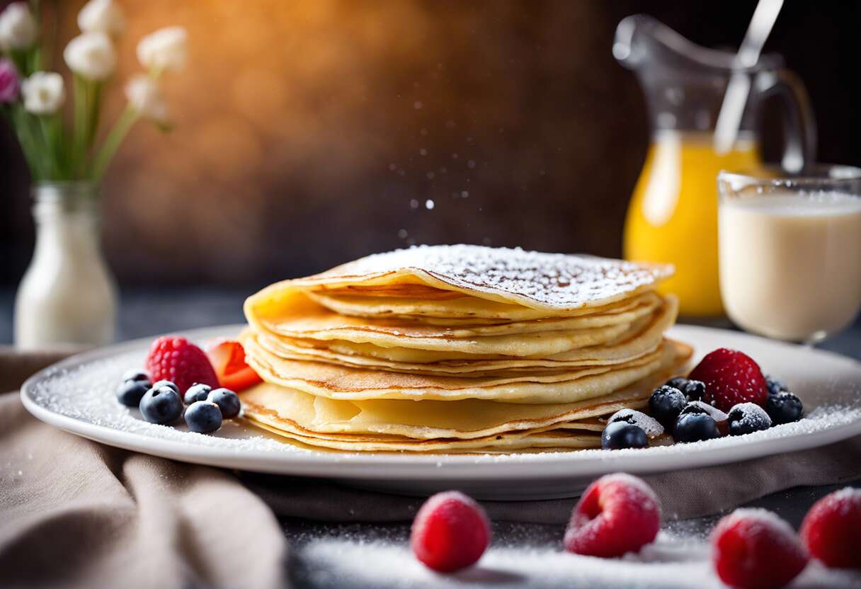Recette facile de crêpes sans œuf et sans lactose : gourmandise garantie !