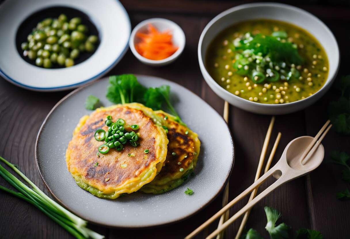 Recette de crêpes coréennes aux haricots mungo : tradition et saveurs
