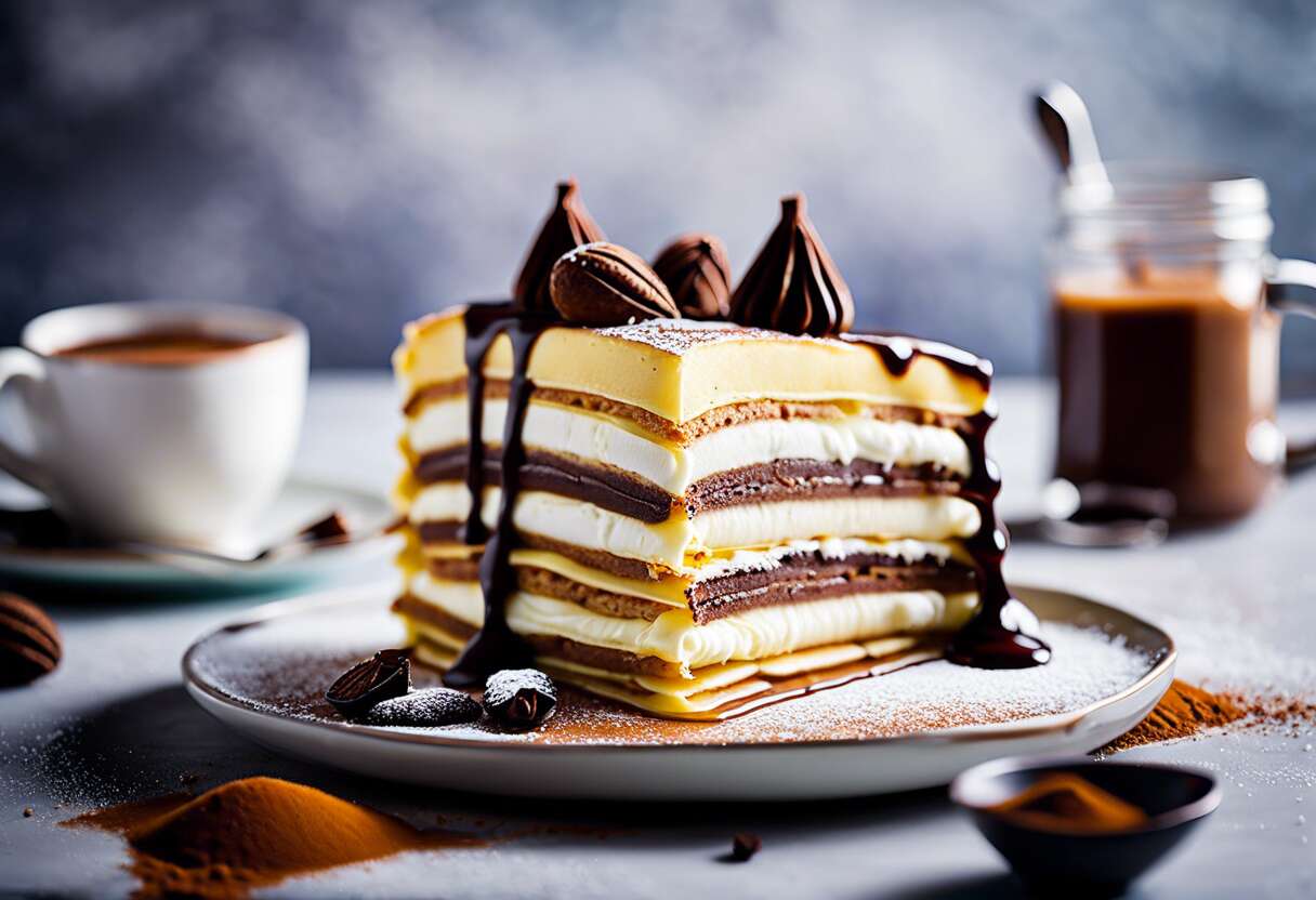 Gâteau de crêpes façon tiramisu : recette gourmande et facile