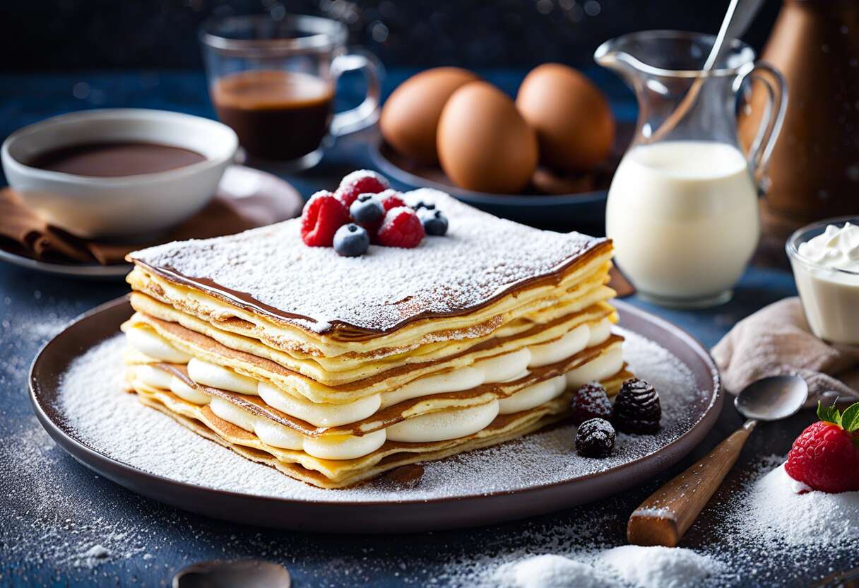 Gâteau de crêpes façon tiramisu : recette gourmande et originale