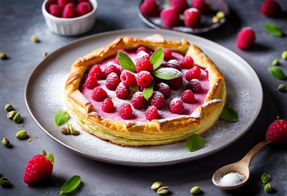 Galette pistache framboise : une recette gourmande