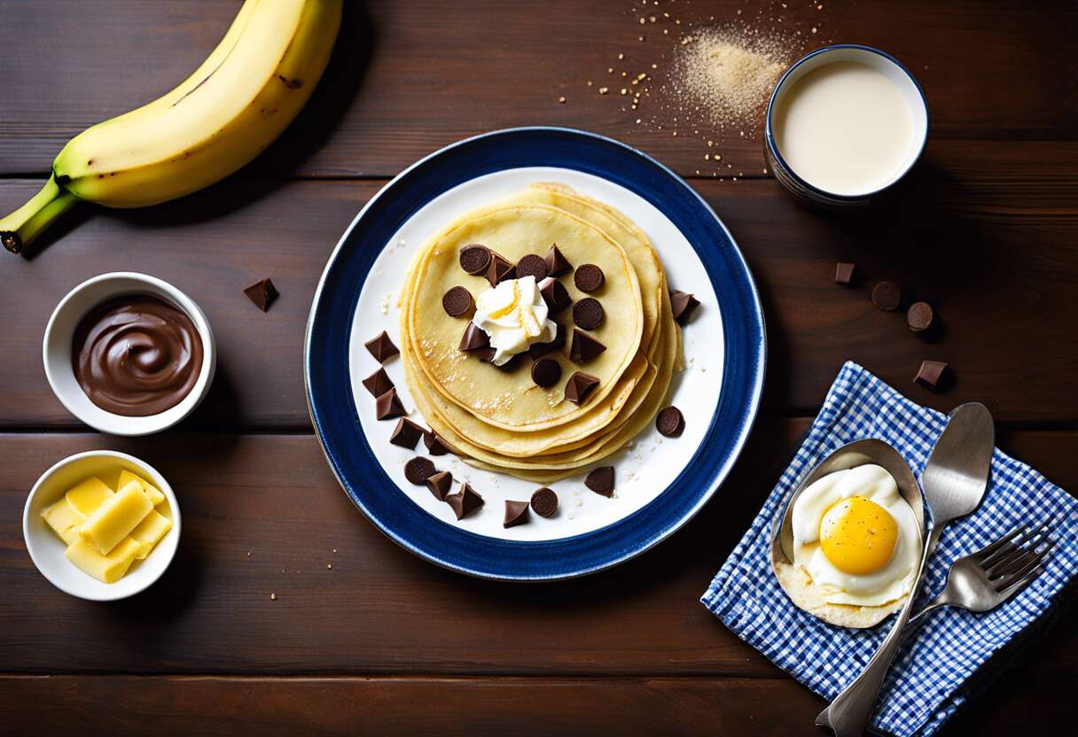 Crêpe chocolatée à la banane : une recette gourmande