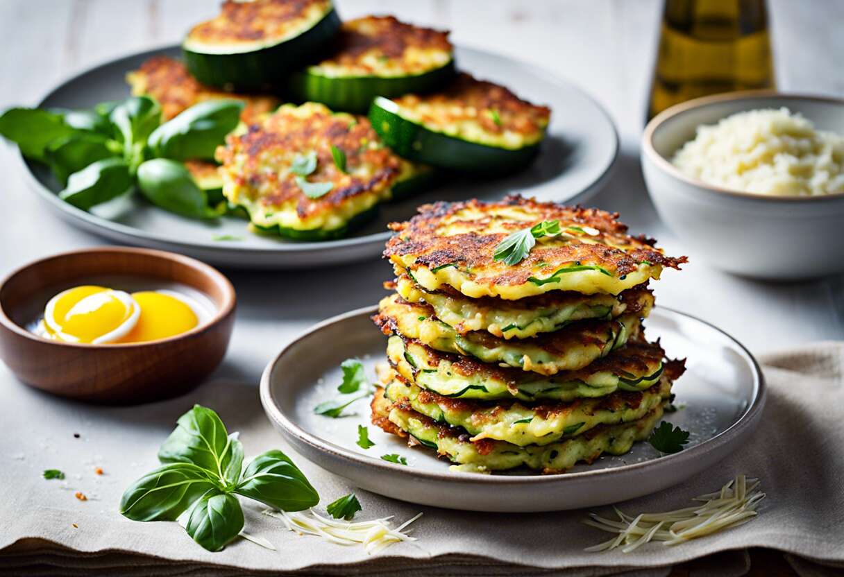 Recette de galettes de courgettes : faciles et délicieuses