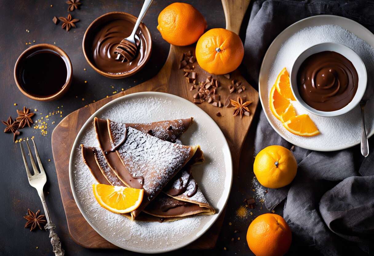 Crêpes chocolat et orange : une recette gourmande