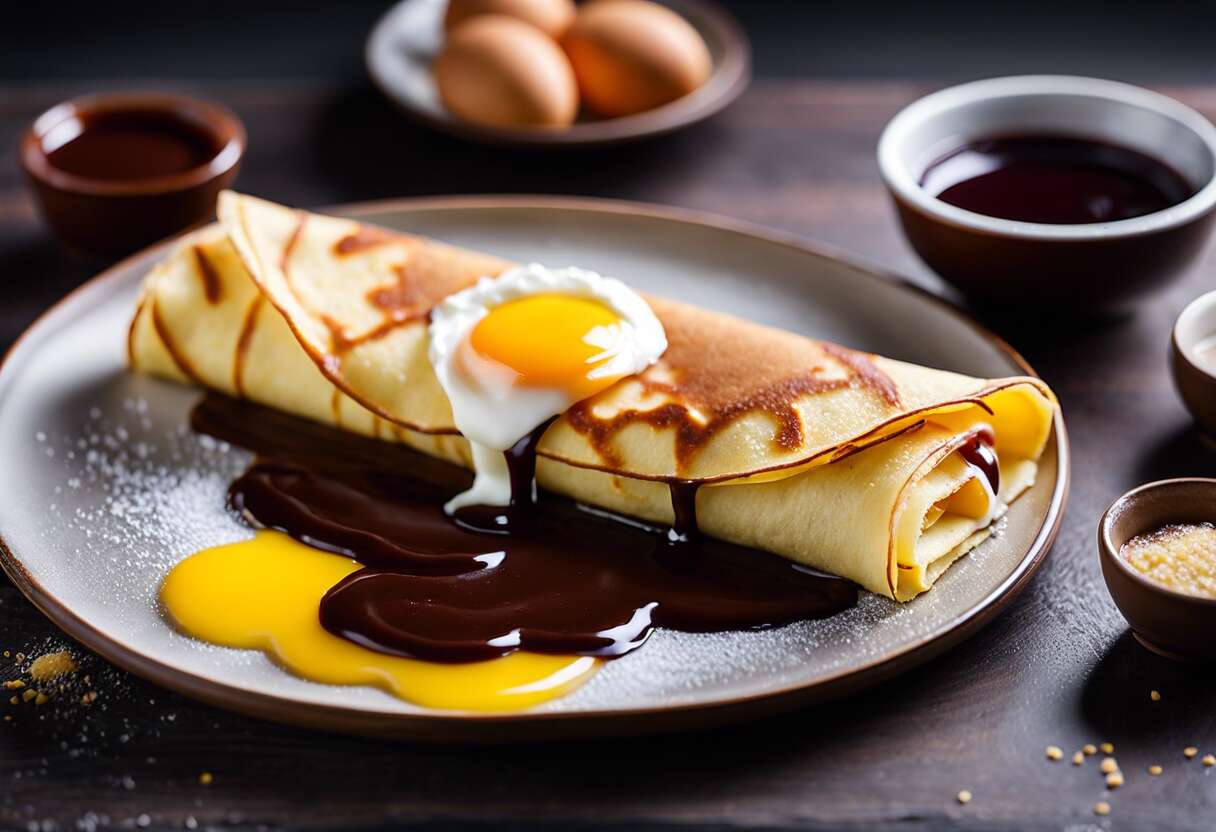 Crêpes roulées à la japonaise : recette sucrée facile