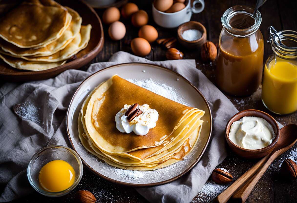 Crêpes à la crème de marrons : une douceur irrésistible