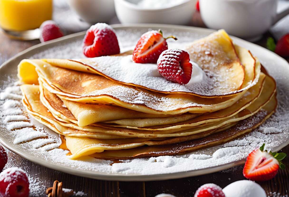 Délicieuses crêpes sucrées : recette facile
