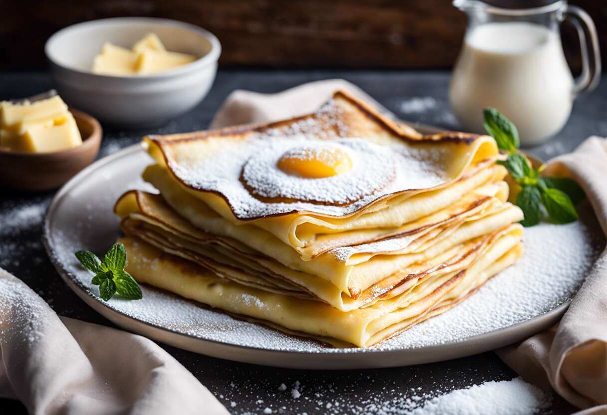 Crêpes fourrées au fromage blanc : recette gourmande