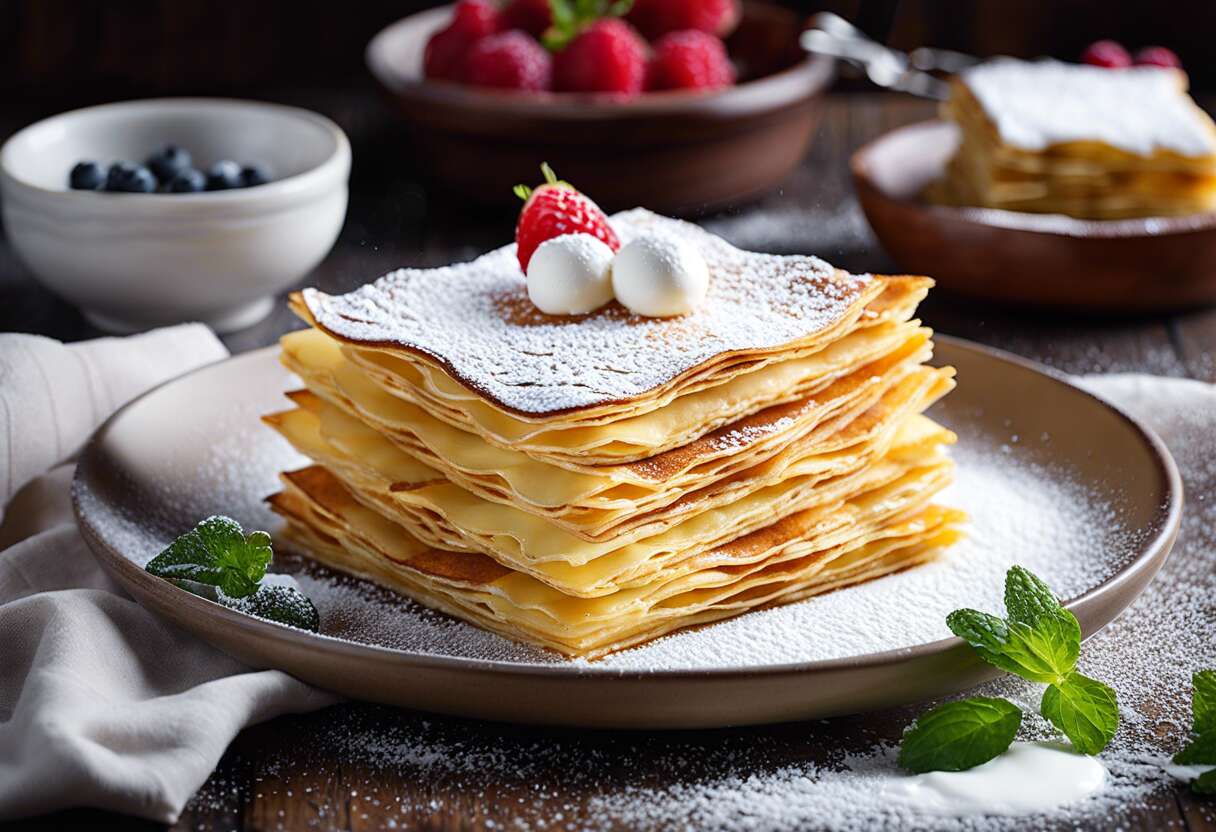 Mille-feuilles de crêpes croustillantes : une recette gourmande