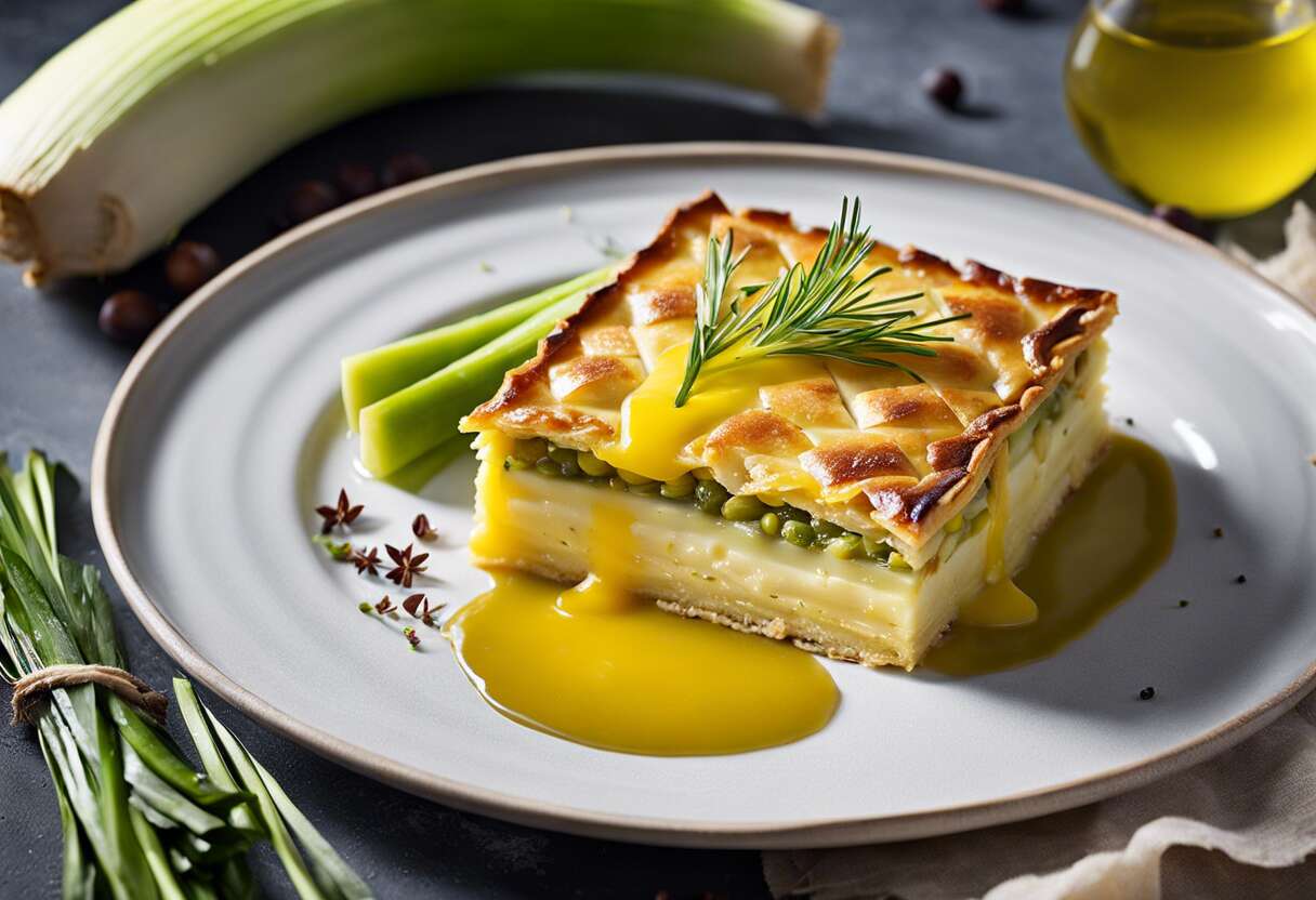 Recette de galette aux poireaux