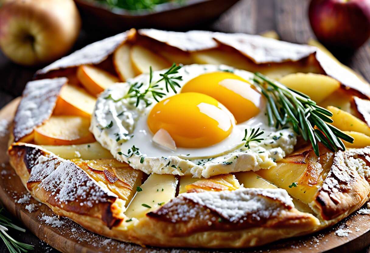 Galette berrichonne aux pommes de terre et fromage de chèvre