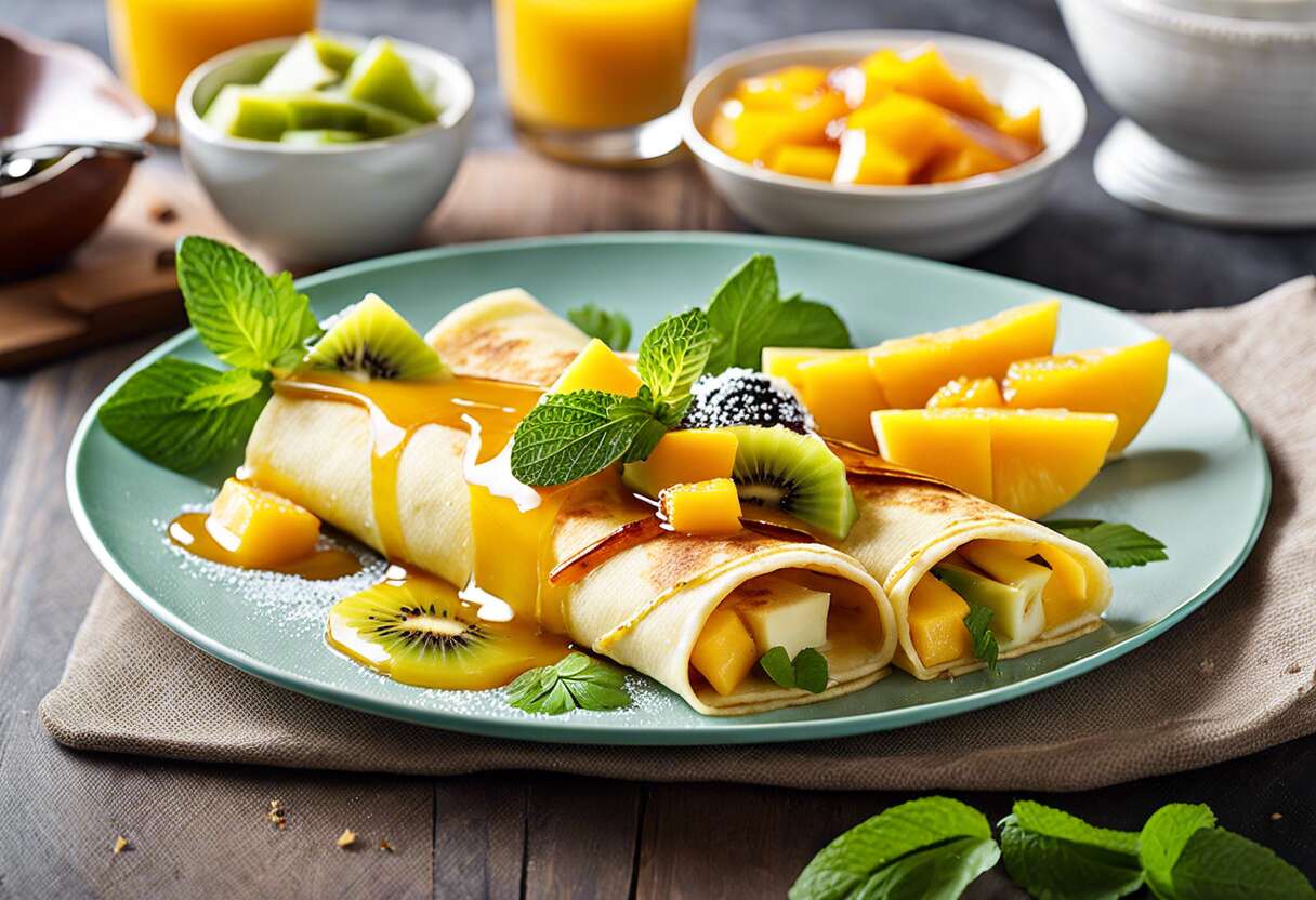 Aumônières aux fruits exotiques : une recette gourmande