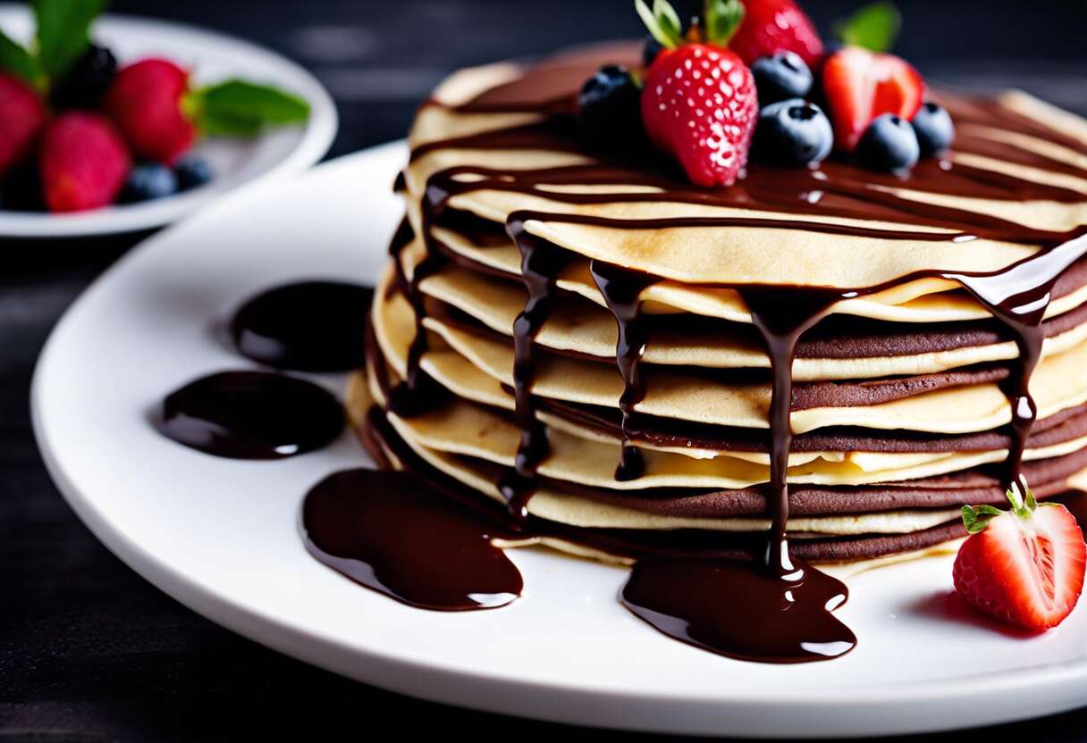 Gâteau de crêpes au chocolat : recette facile et gourmande