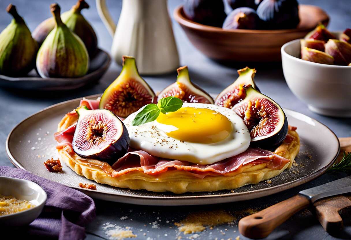 Recette de galettes aux figues et jambon cru