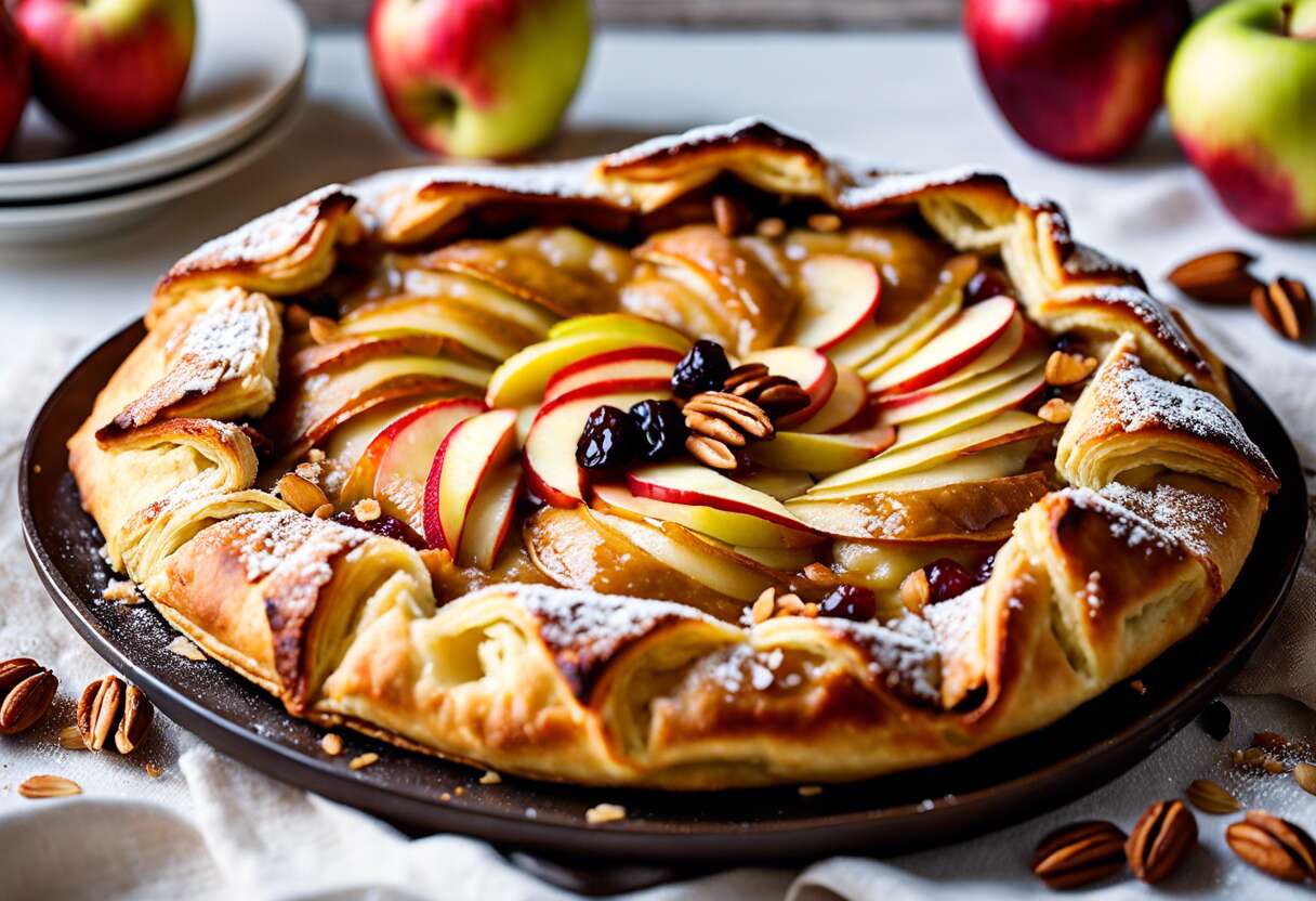 Galette aux pommes façon Apfelstrudel : recette facile et gourmande