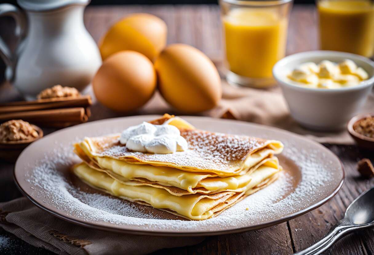Crêpes gourmandes au nougat