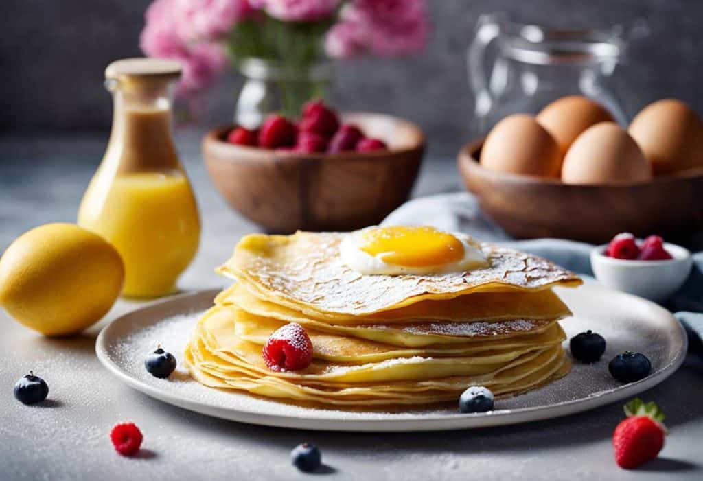 Crêpes à l'émulsion de fleurs : une recette gourmande