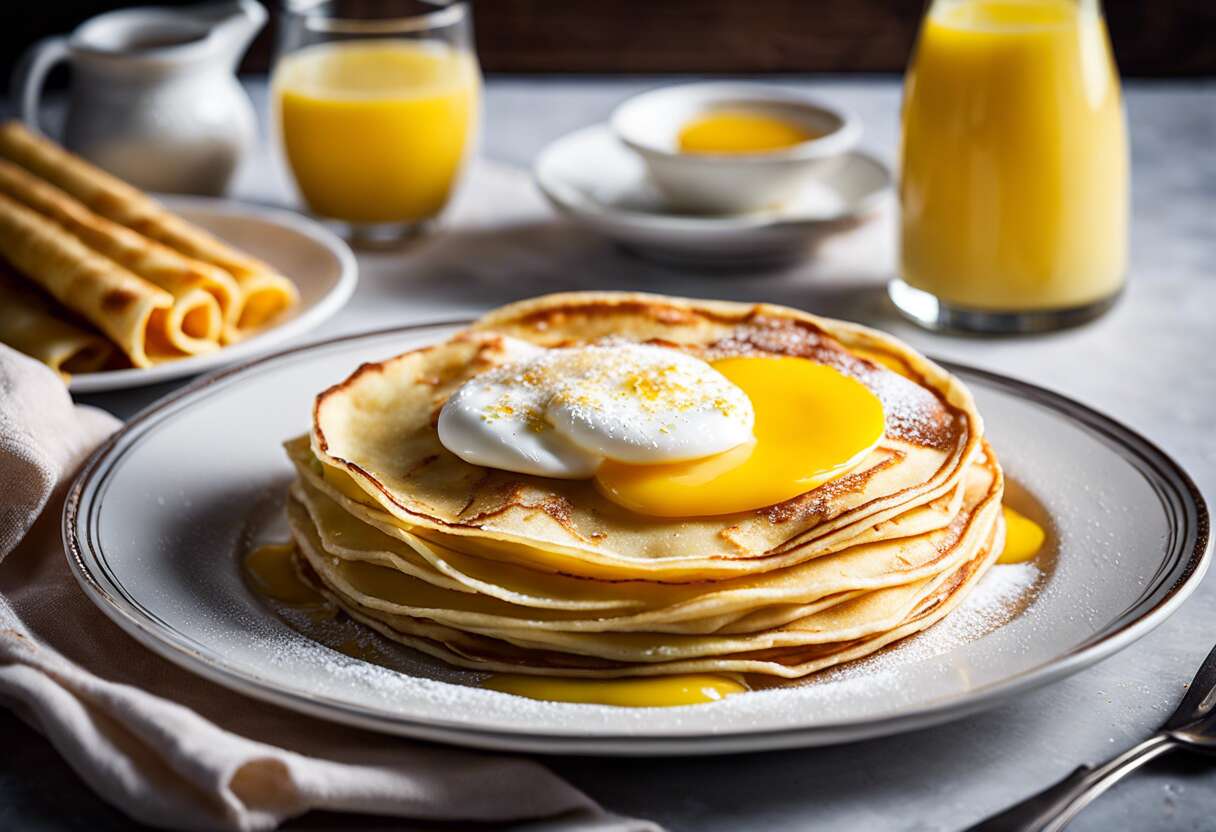 Recette de crêpes aumônières