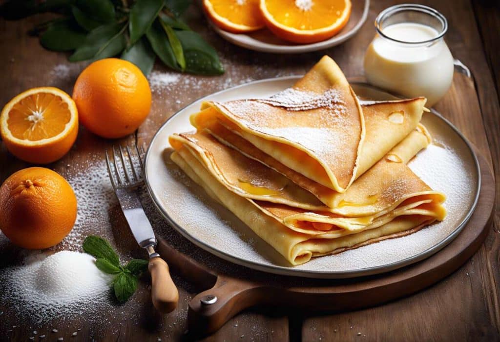 Crêpes à l'orange : recette facile et délicieuse