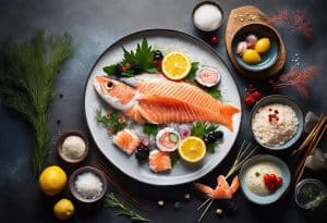 Recette de galette sashimi : poisson et fruits de mer