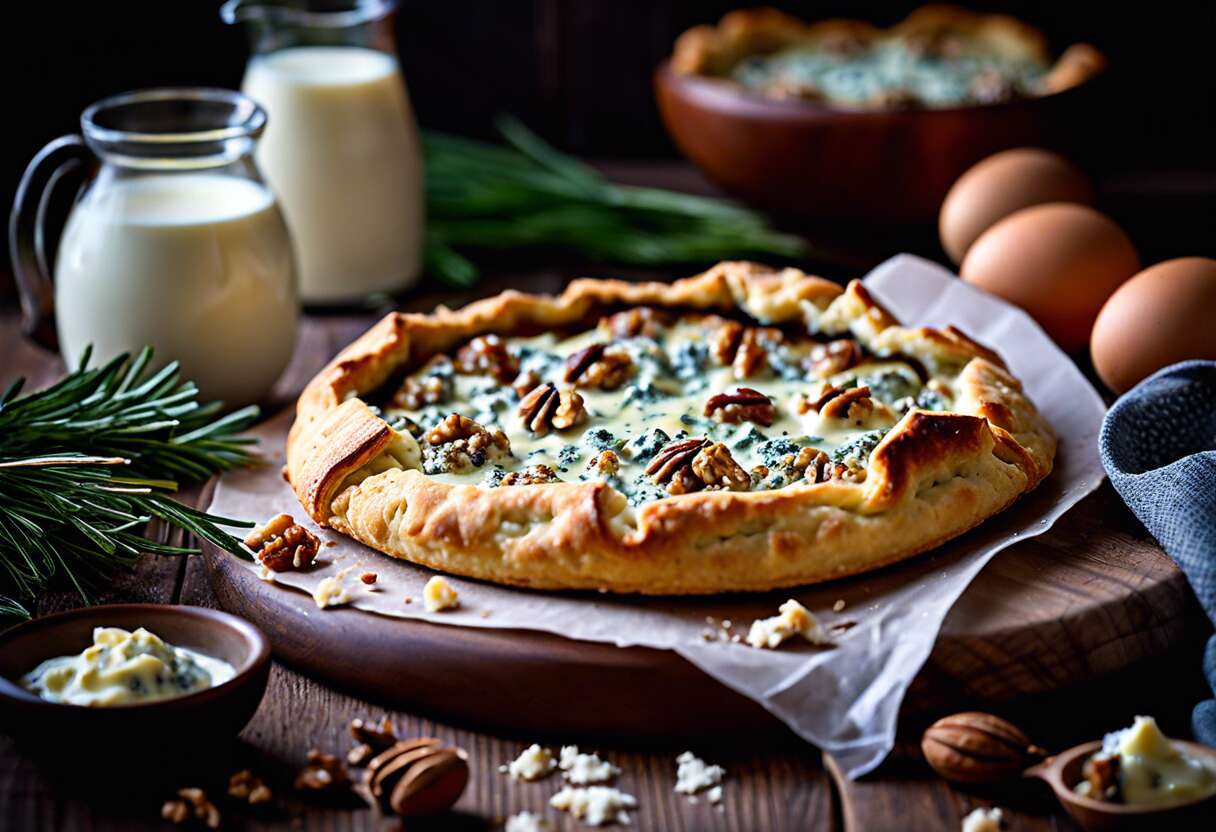 Galettes au Roquefort et noix : recette végétarienne savoureuse