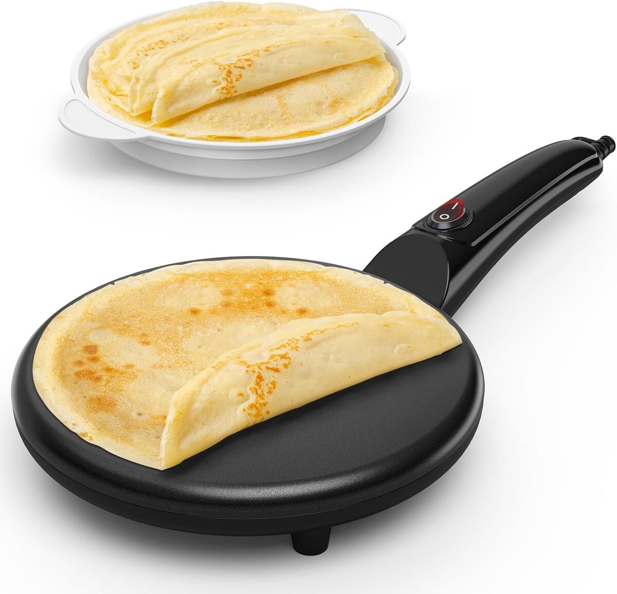 Test Crêpière Électrique 800W : antiadhésive et Facile à Nettoyer