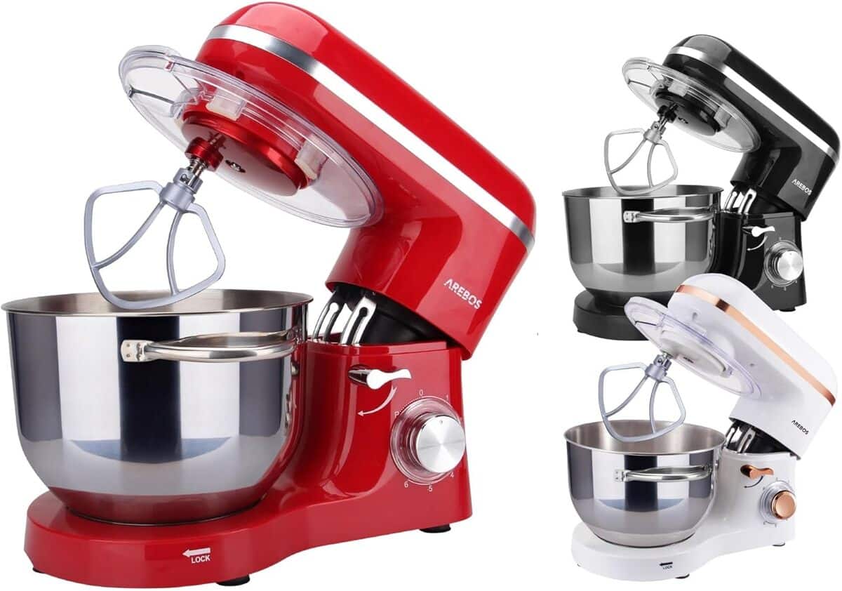Test du robot pâtissier Arebos 1500W : polyvalence en cuisine