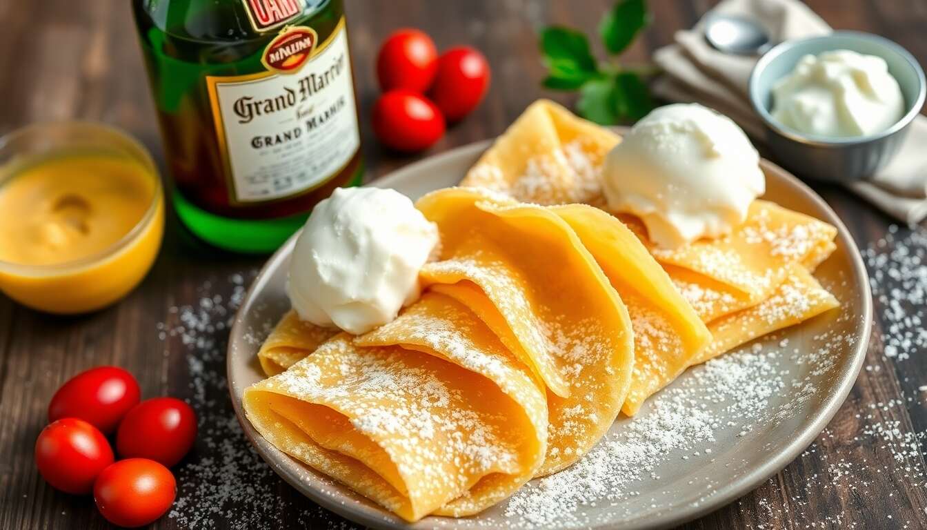 Crêpes glacées au Grand Marnier : une délicieuse recette à découvrir