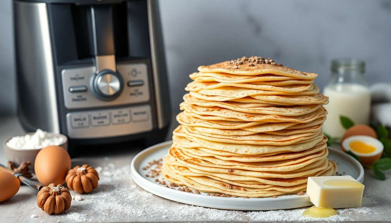 Crêpes à la farine de châtaigne au Thermomix : recette facile et savoureuse