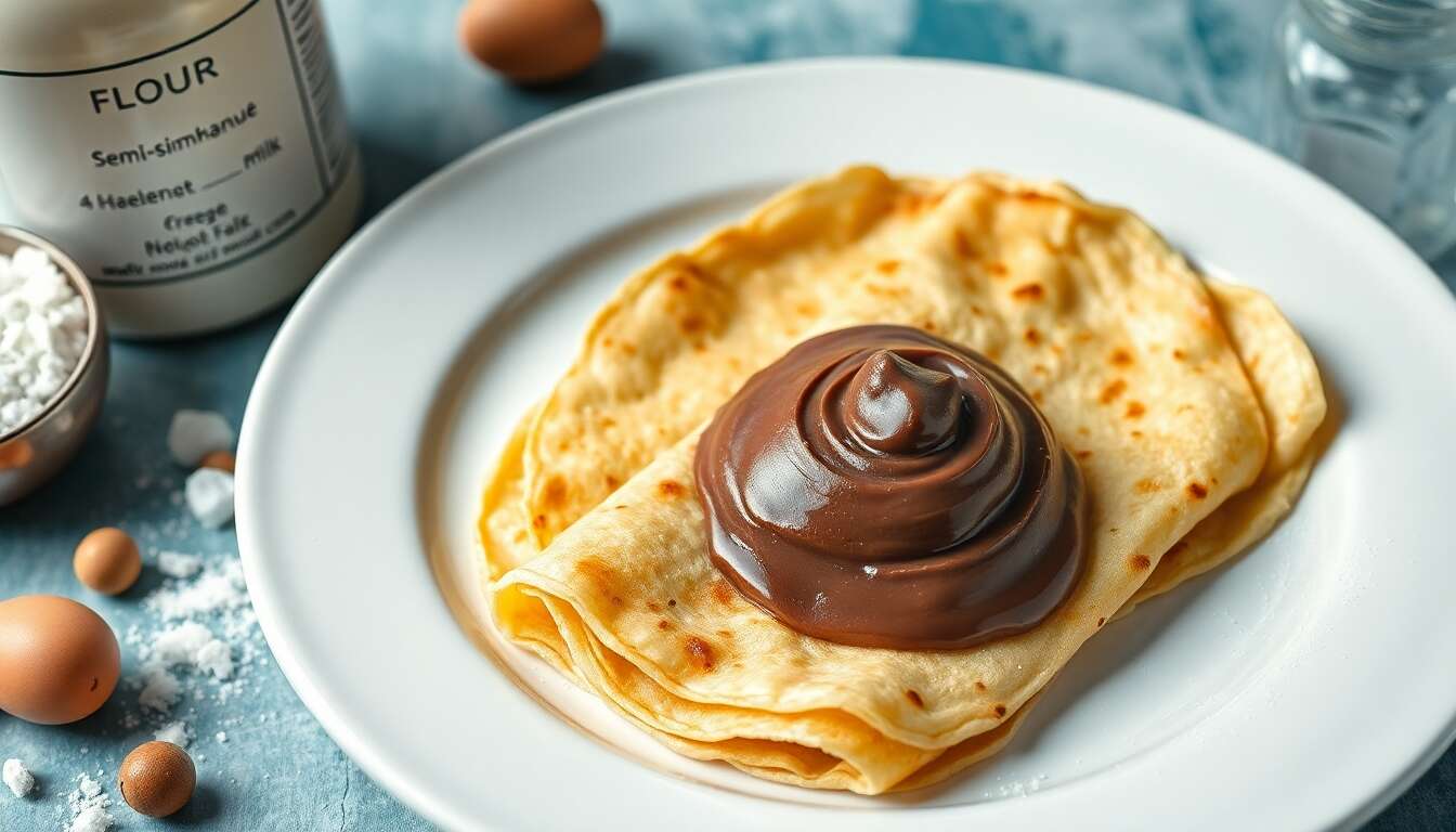 Crêpes à la pâte à tartiner : recette gourmande et facile