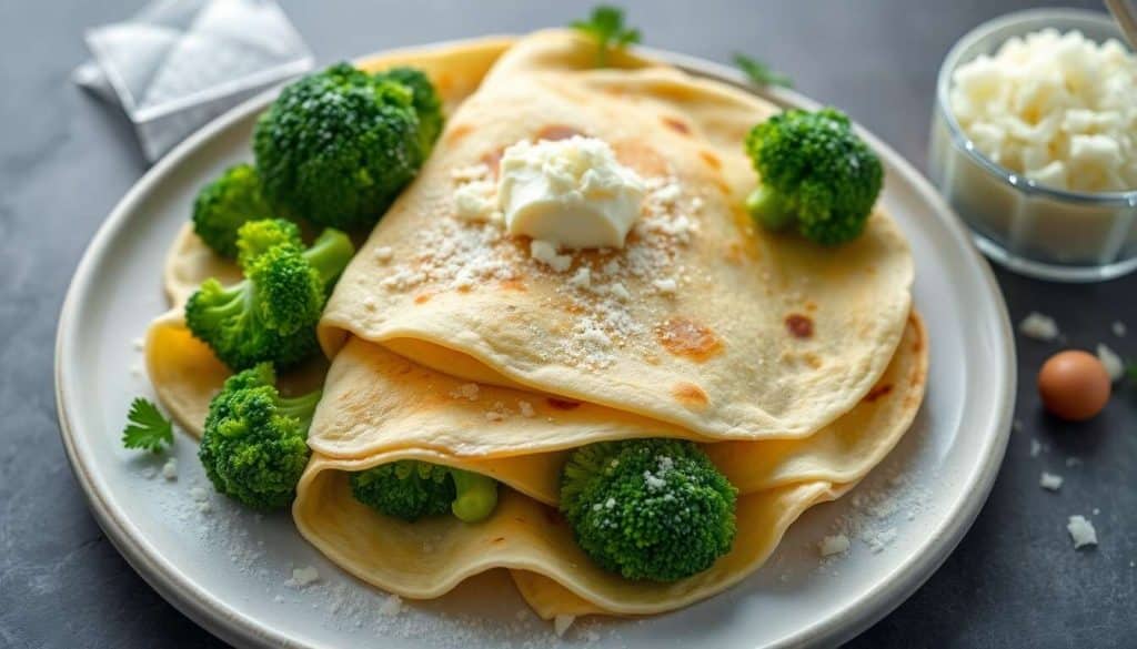 Crêpes au brocoli : recette facile et savoureuse