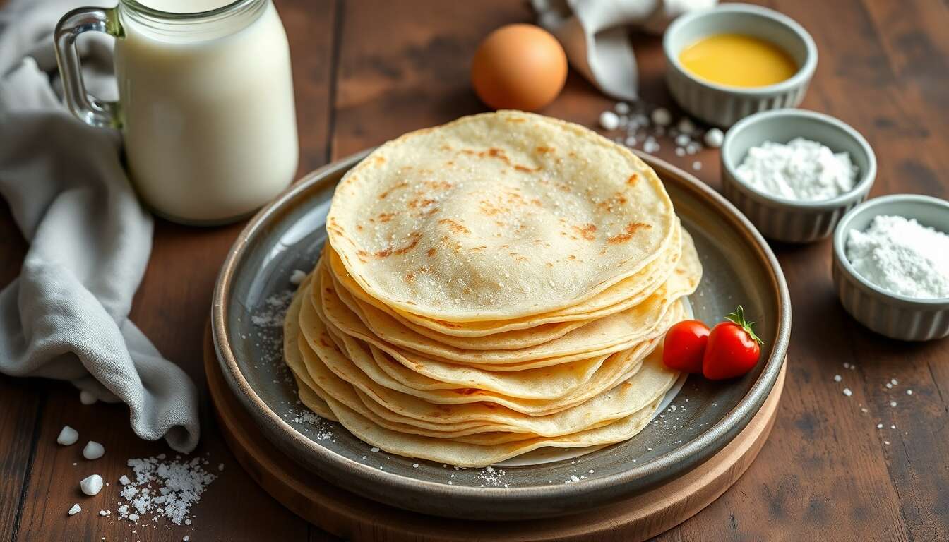 Crêpes à la farine de riz : recette sans gluten