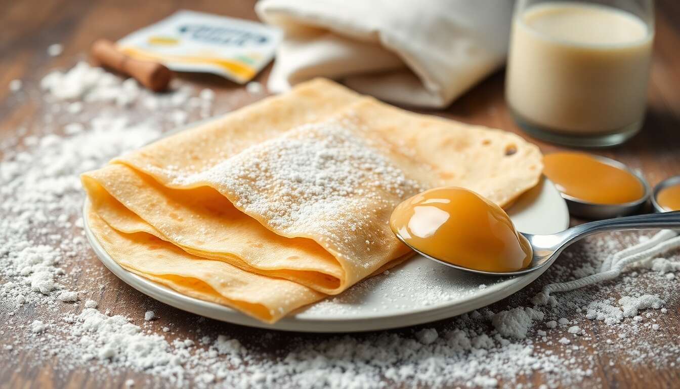 Crêpes gourmandes à la confiture de lait