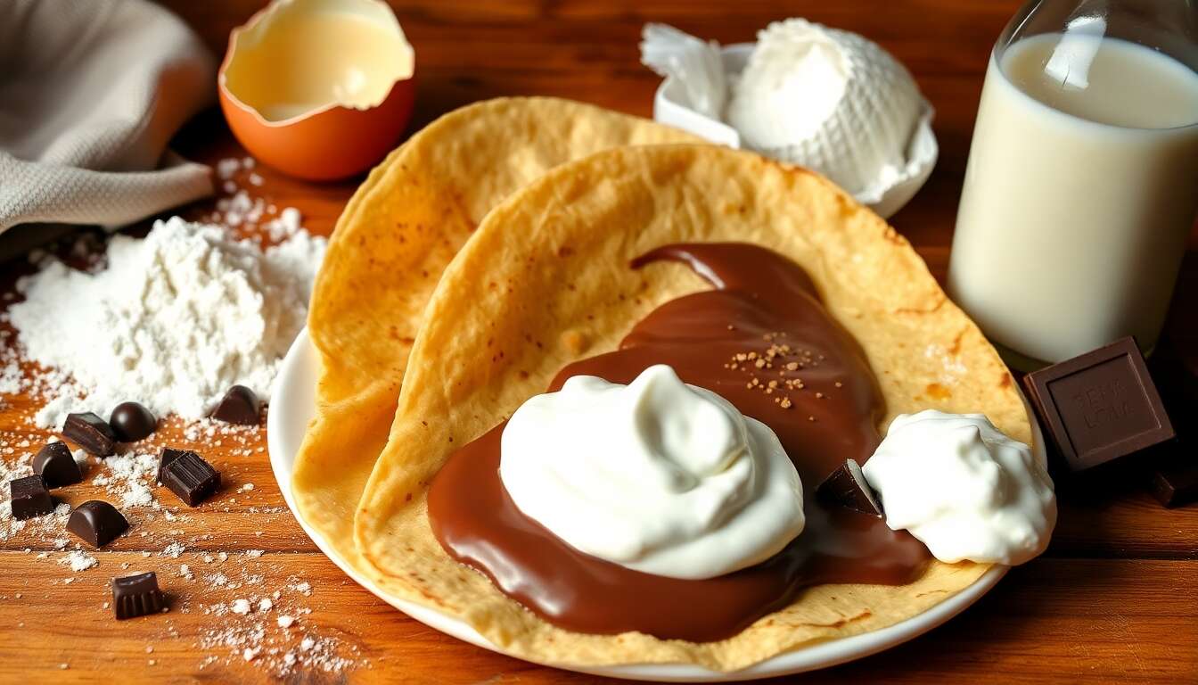 Crêpes à la crème de chocolat : recette gourmande
