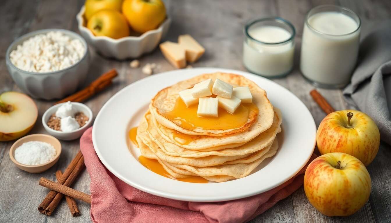 Crêpes soufflées aux pommes : une recette gourmande