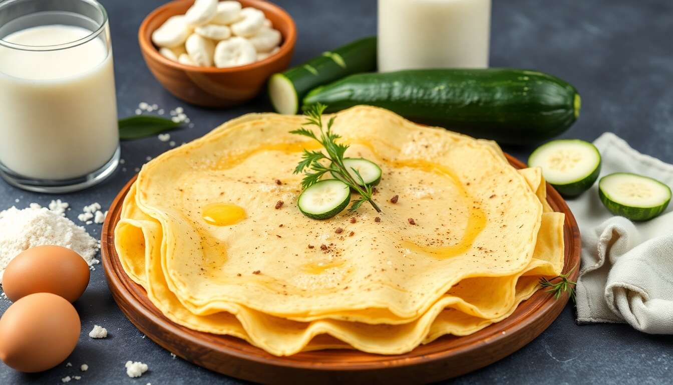Crêpes aux courgettes et au Pastis : une recette originale