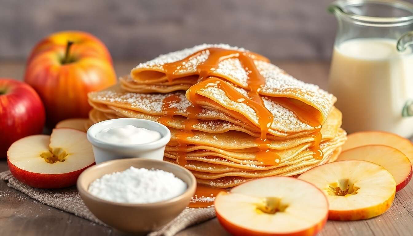 Crêpes gourmandes aux pommes : découvrez la recette facile !