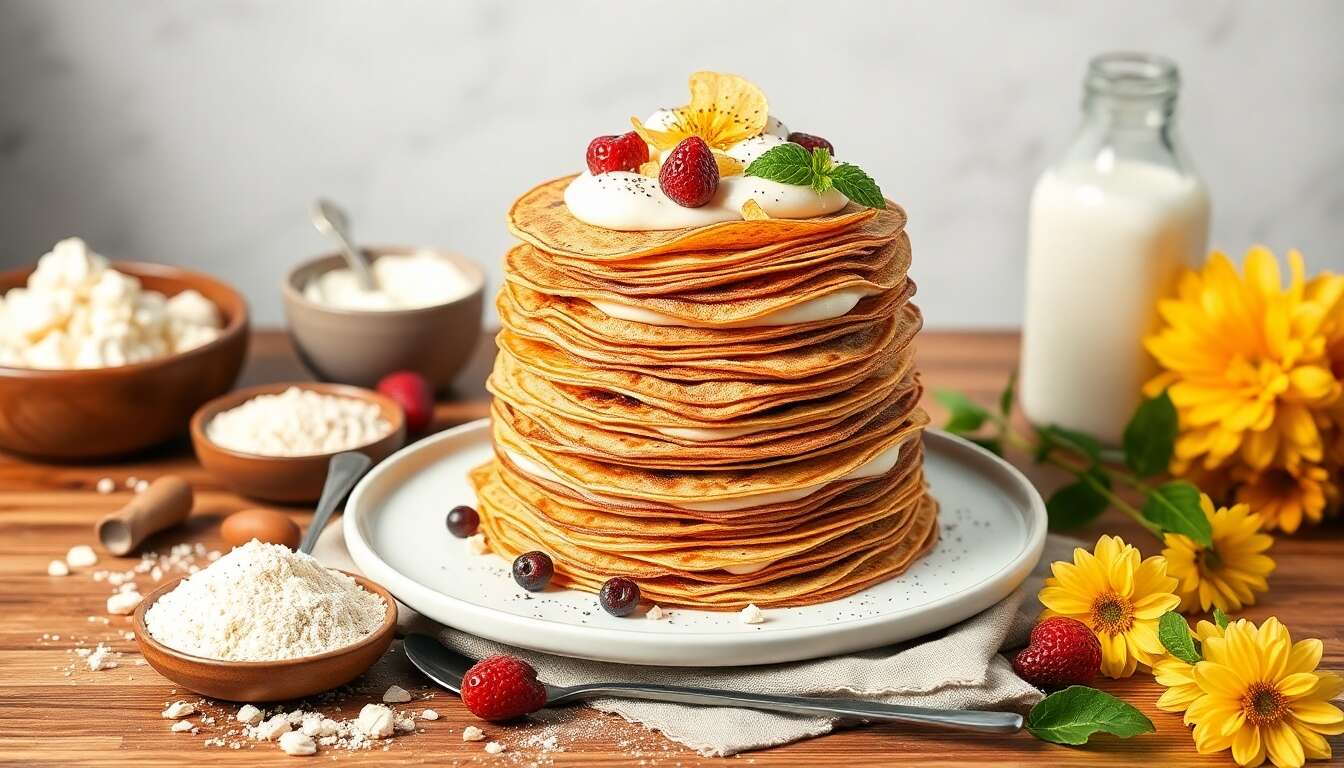 Gâteau de crêpes vegan : une recette gourmande et facile