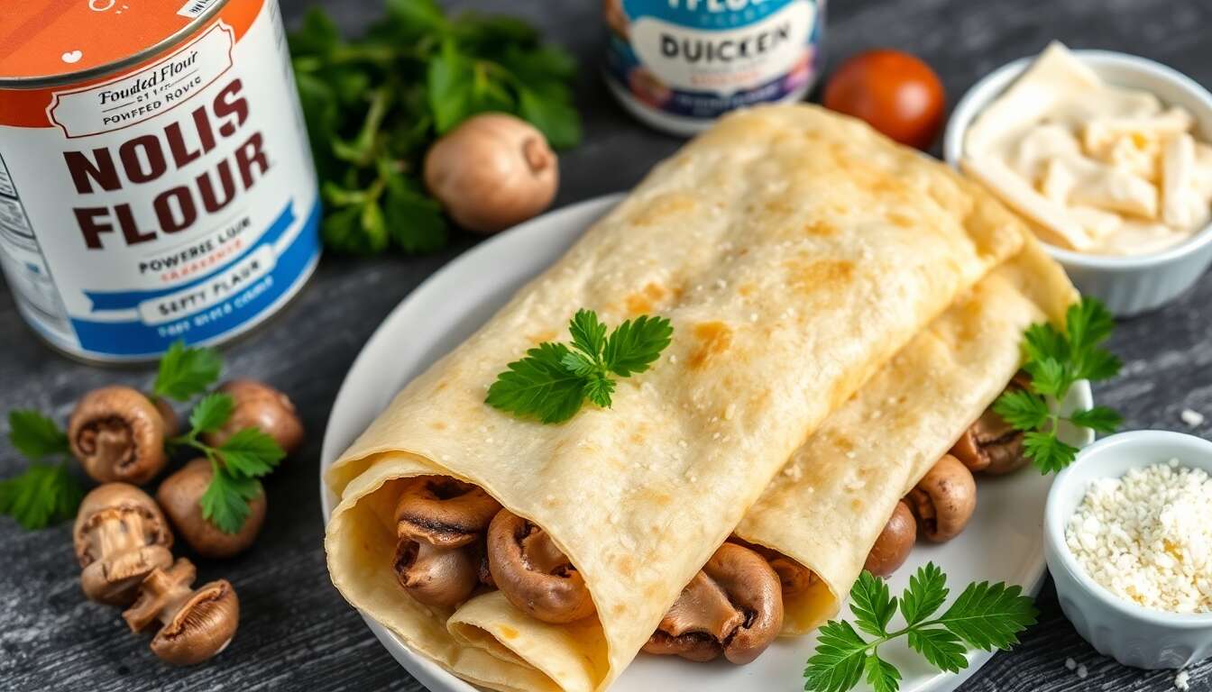 Crêpes farcies aux champignons : une recette gourmande