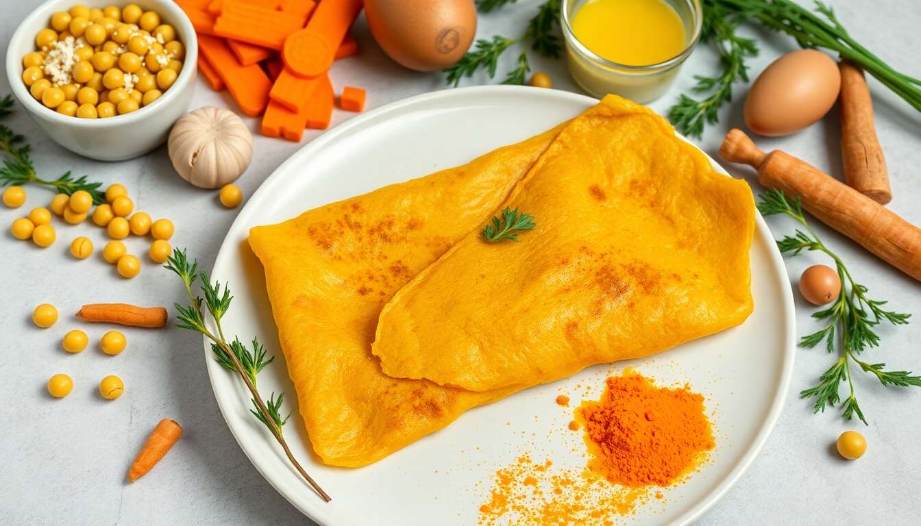Crêpes de pois cassés et carottes : une recette originale et savoureuse