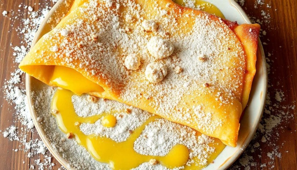 Aumônières de crêpe à la frangipane : recette surprise