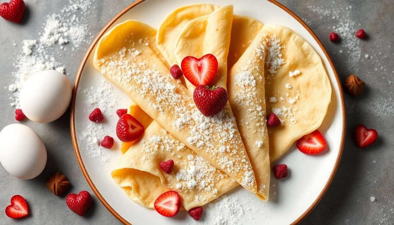 Crêpes de la Saint-Valentin : recette gourmande et facile