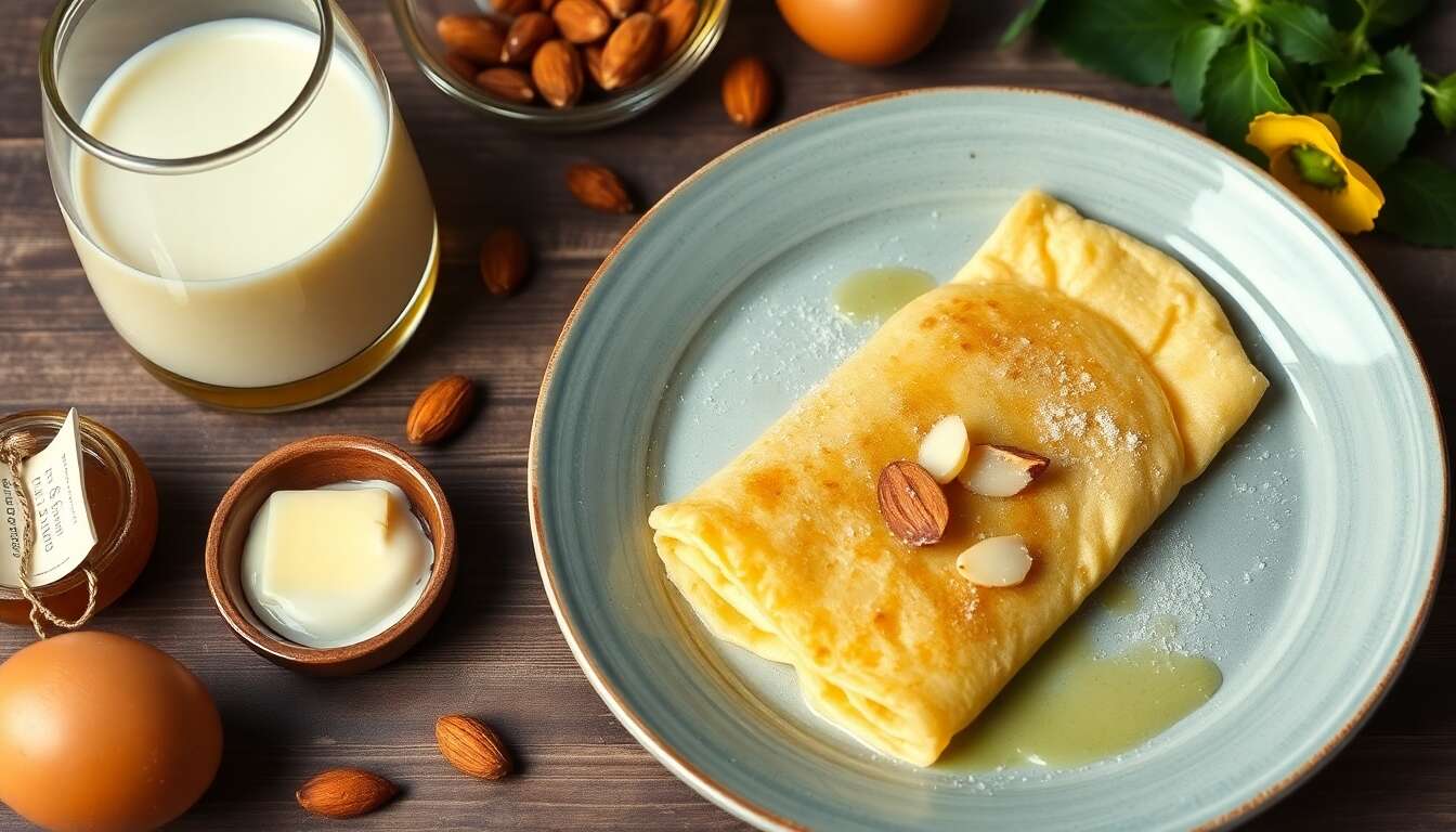 Crêpes à la frangipane : une recette gourmande